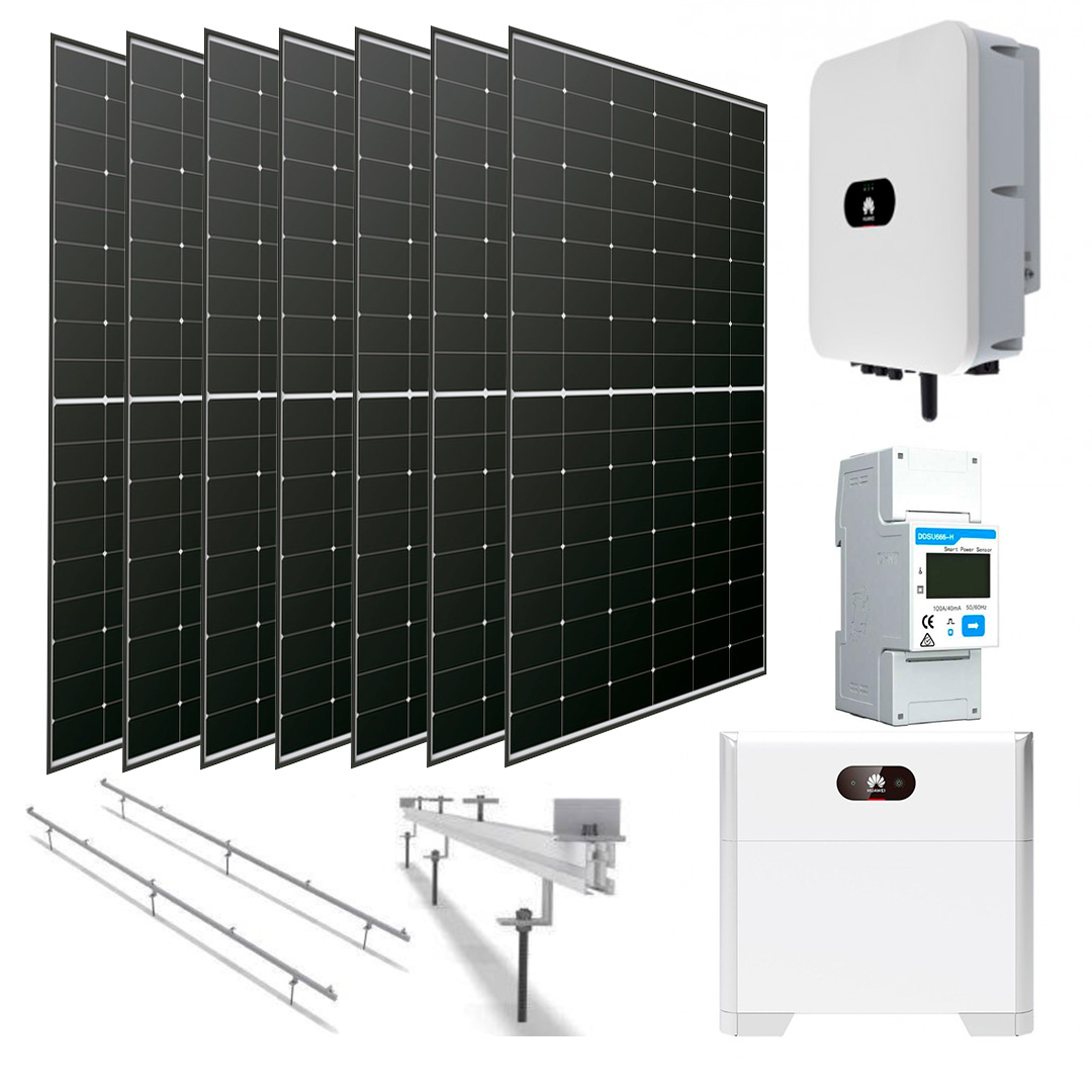 Kit Solar Autoconsumo 3kW con baterías - Energiber