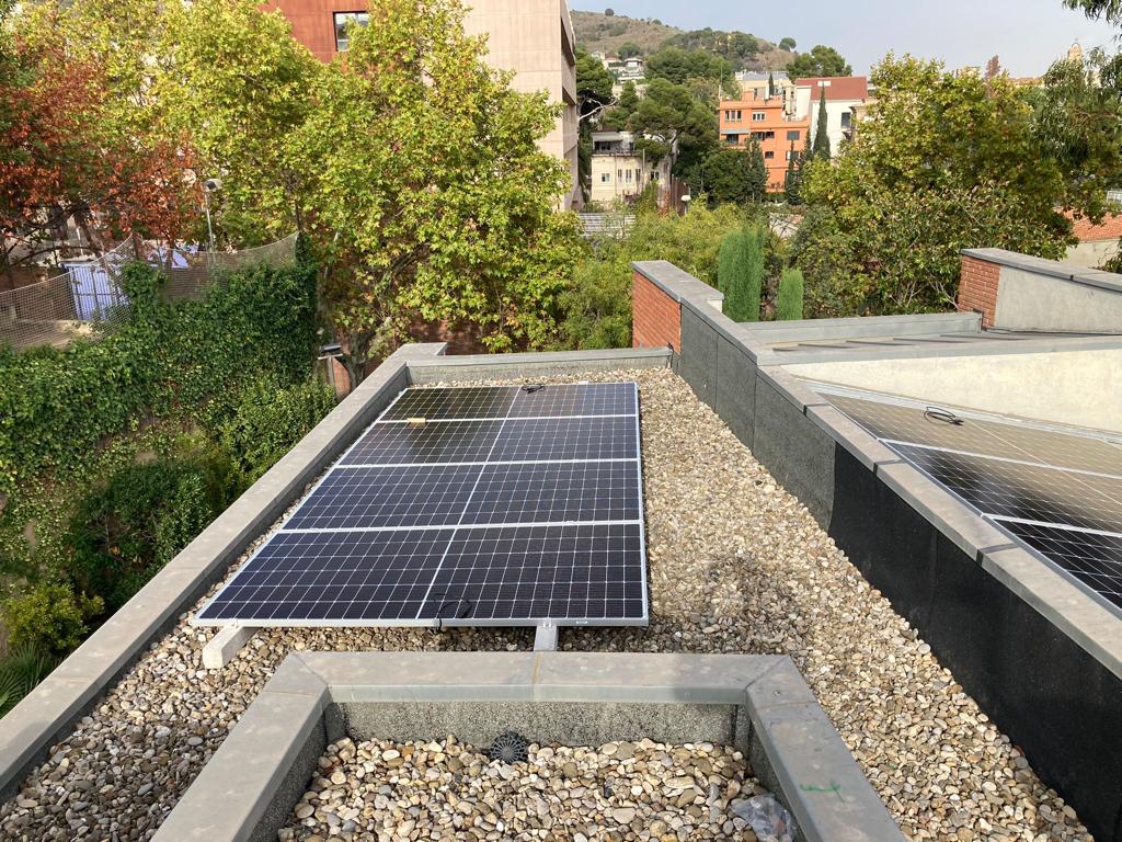 Instalacion obra autoconsumo Residencial Energiber en Vallvidrera, Barcelona